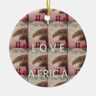Ich liebe Afrika – Kulturlandschaftsmuster Keramik Ornament