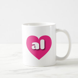 Ich liebe Alabama - al heiß rosa Herz Kaffeetasse