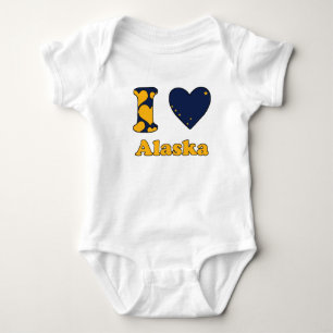 Ich liebe Alaska Baby Strampler