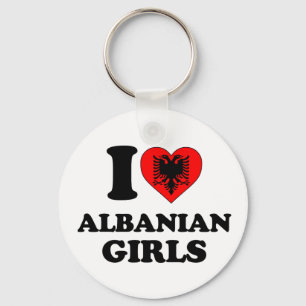 Ich liebe albanische Mädchen Schlüsselanhänger