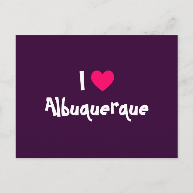 Ich liebe Albuquerque Postkarte (Vorderseite)