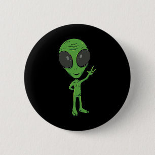Ich liebe Alien ASL-Handgeste Gehörlos Hörverlust Button