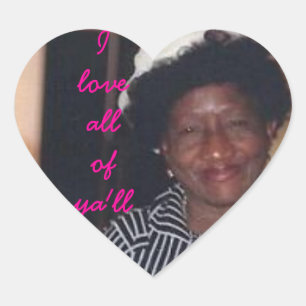 ICH LIEBE ALLE YA'LL EMMA HERZGESTALTETE STICKER