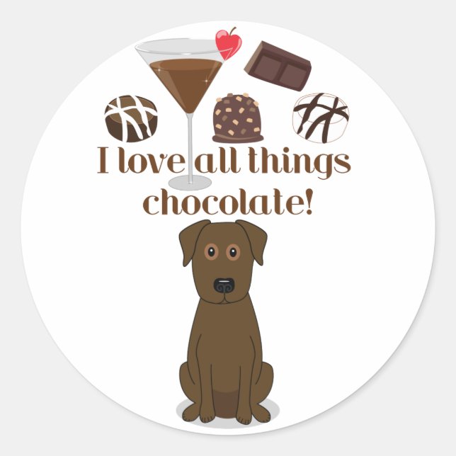 Ich Liebe alles Schokolade! Fun Stickers (Vorderseite)