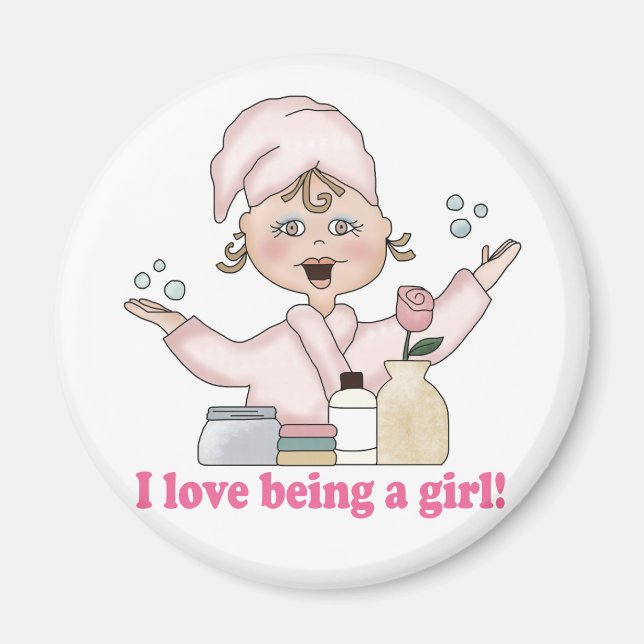 Ich Liebe als Girl-Magnet Magnet (Vorne)