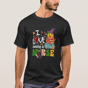 Ich Liebe als Krankenschwester Buffalo Kariert Wei T-Shirt