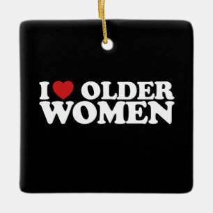 Ich liebe ältere Frauen, ich liebe Groovy Keramikornament