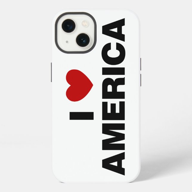 Ich liebe Amerika iPhone Hülle (Rückseite)