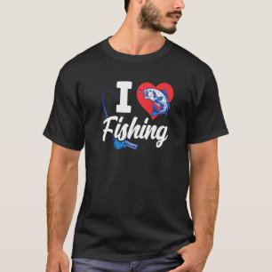 Ich liebe Angeln Fischer Fischmann Fisch Sprüche T-Shirt
