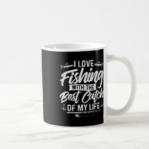Ich Liebe Angeln mit dem besten Fang meines Lebens Kaffeetasse
