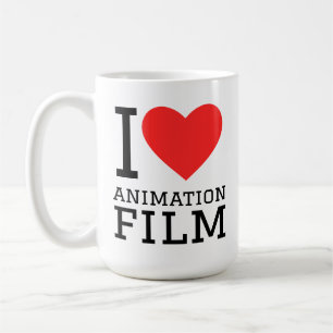 Ich liebe Animationsfilm Kaffeetasse