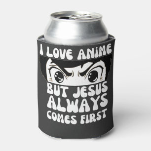 Ich Liebe Anime, aber Jesus kommt zuerst Christlic Dosenkühler