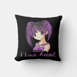 Ich Liebe Anime! Anime Girl otaku Manga Kissen