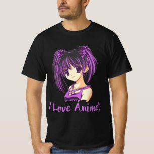 Ich Liebe Anime! Anime Girl otaku Manga T-Shirt