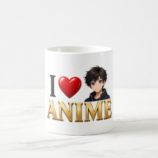 Ich liebe Anime | Lustiges Anime-Fan-Geschenk Kaffeetasse