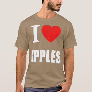 Ich Liebe Äpfel für Männer Frauen und Studenten Ve T-Shirt