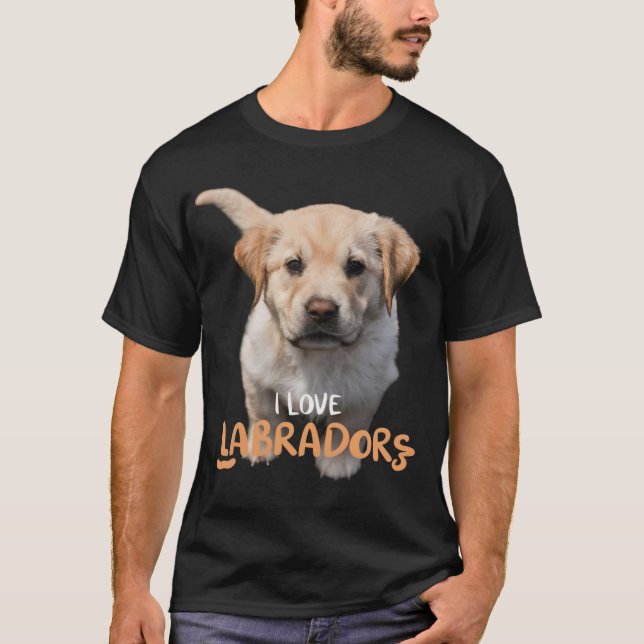 Ich Liebe Arbeit Shirt für Hundeliebhaber. (Vorderseite)