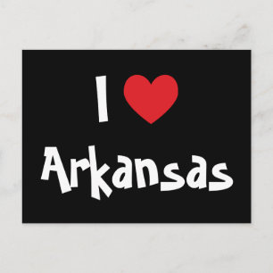 Ich liebe Arkansas Postkarte