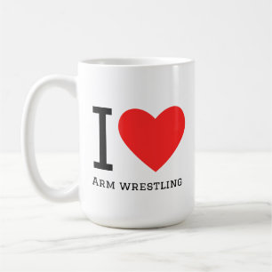 Ich liebe Armdrücken Kaffeetasse