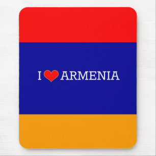 Ich liebe Armenien, Flagge Armeniens Mousepad