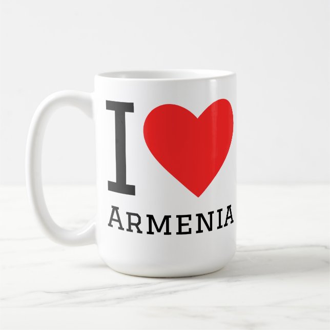 Ich liebe Armenien  Kaffeetasse (Links)