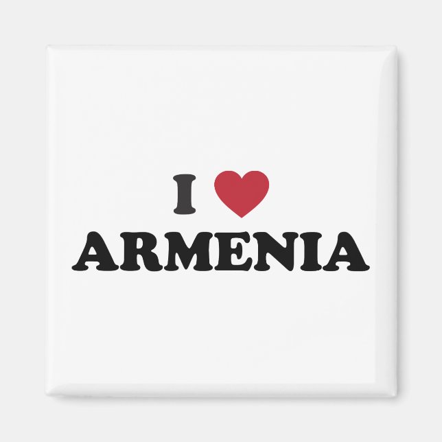 Ich liebe Armenien Magnet (Vorne)
