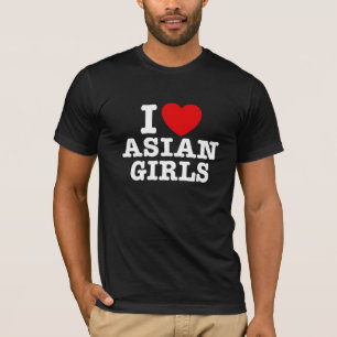 Ich Liebe Asiatische Mädchen T-Shirt
