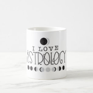 Ich liebe Astrologie Sonne- und Mondphasen Kaffeetasse