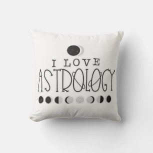 Ich liebe Astrologie Sonne- und Mondphasen Kissen