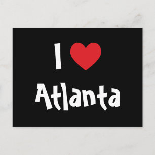 Ich liebe Atlanta Postkarte