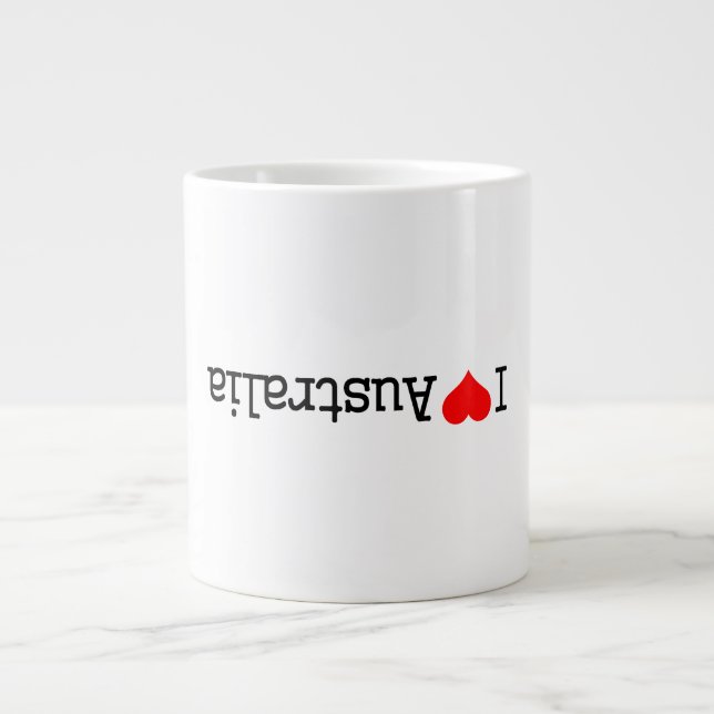 Ich liebe Australien Jumbo-Tasse (Vorderseite)