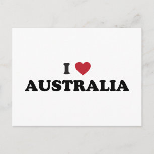 Ich liebe Australien Postkarte