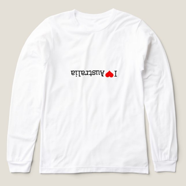 Ich liebe Australien Tri-Blend Shirt (Design Vorderseite)