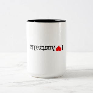 Ich liebe Australien Zweifarbige Tasse