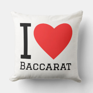 Ich liebe Baccarat Kissen