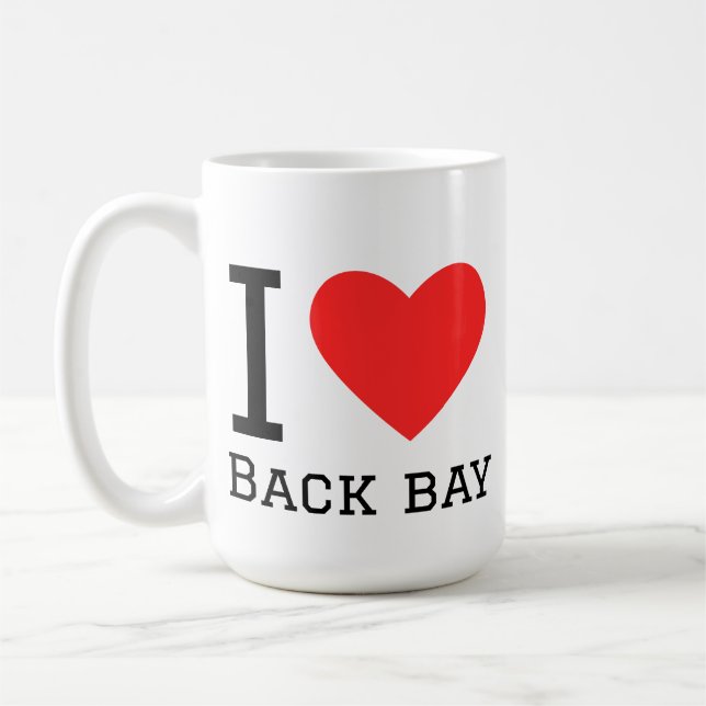 Ich liebe Back Bay Kaffeetasse (Links)