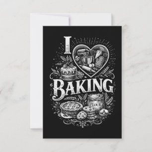 Ich liebe Backen Dankeskarte