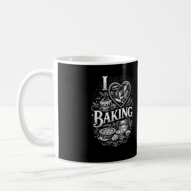 Ich liebe Backen Kaffeetasse (Links)