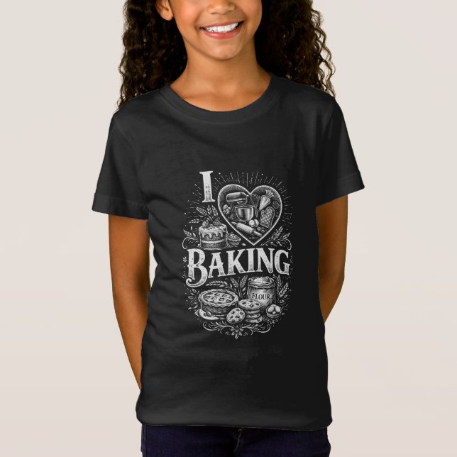 Ich liebe Backen T-Shirt (Vorderseite)
