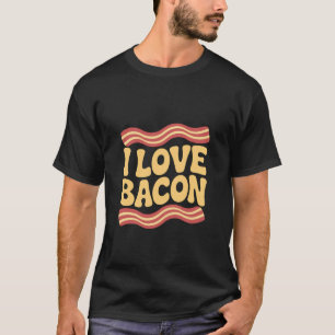Ich liebe Bacon Trendiger Humor Fleisch Enthusiast T-Shirt