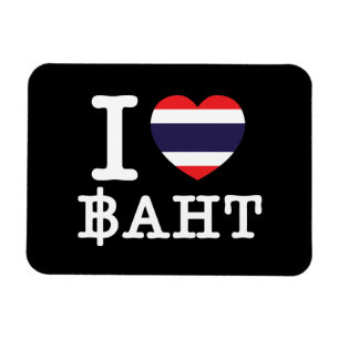 Ich liebe Baht Magnet