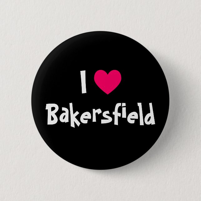Ich liebe Bakersfield Button (Vorderseite)