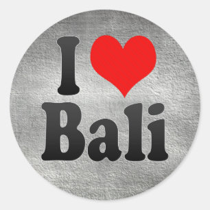 Ich Liebe Bali, Indien. Mera Pyar Bali, Indien Runder Aufkleber