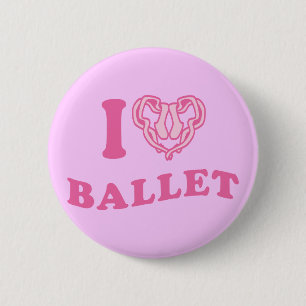 Ich liebe Ballett Button