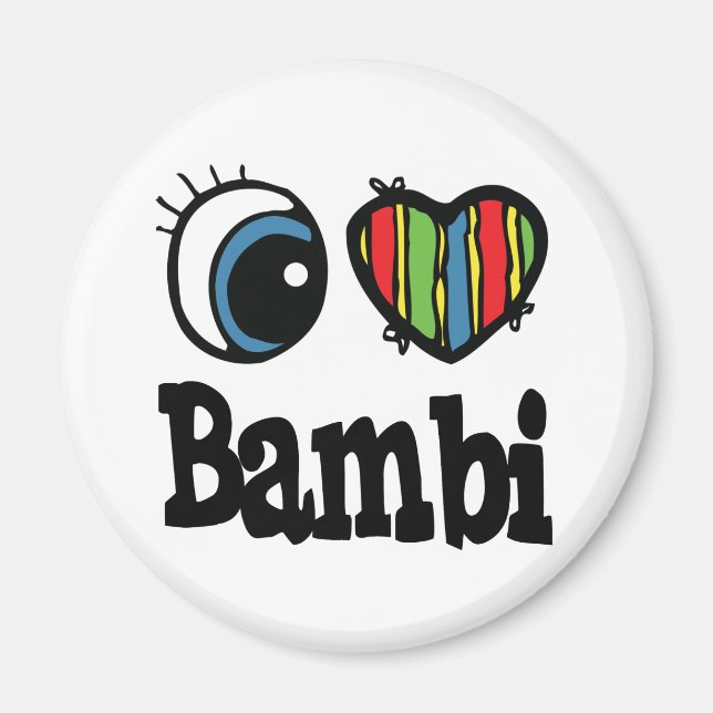 Ich liebe Bambi Magnet (Vorne)