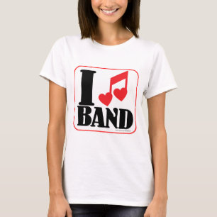 Ich liebe Band Cool Fun Song Slogan Kunst T-Shirt
