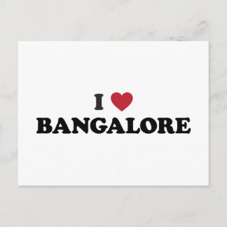 Ich liebe Bangalore Indien Postkarte