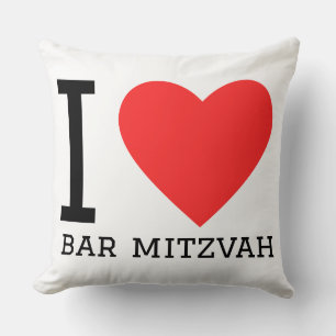 Ich liebe Bar Mitzwa Kissen