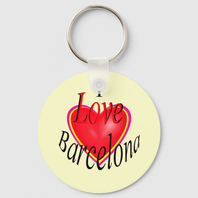Ich Liebe Barcelona! Schlüsselanhänger (Vorderseite)