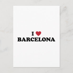 Ich liebe Barcelona Spanien Postkarte